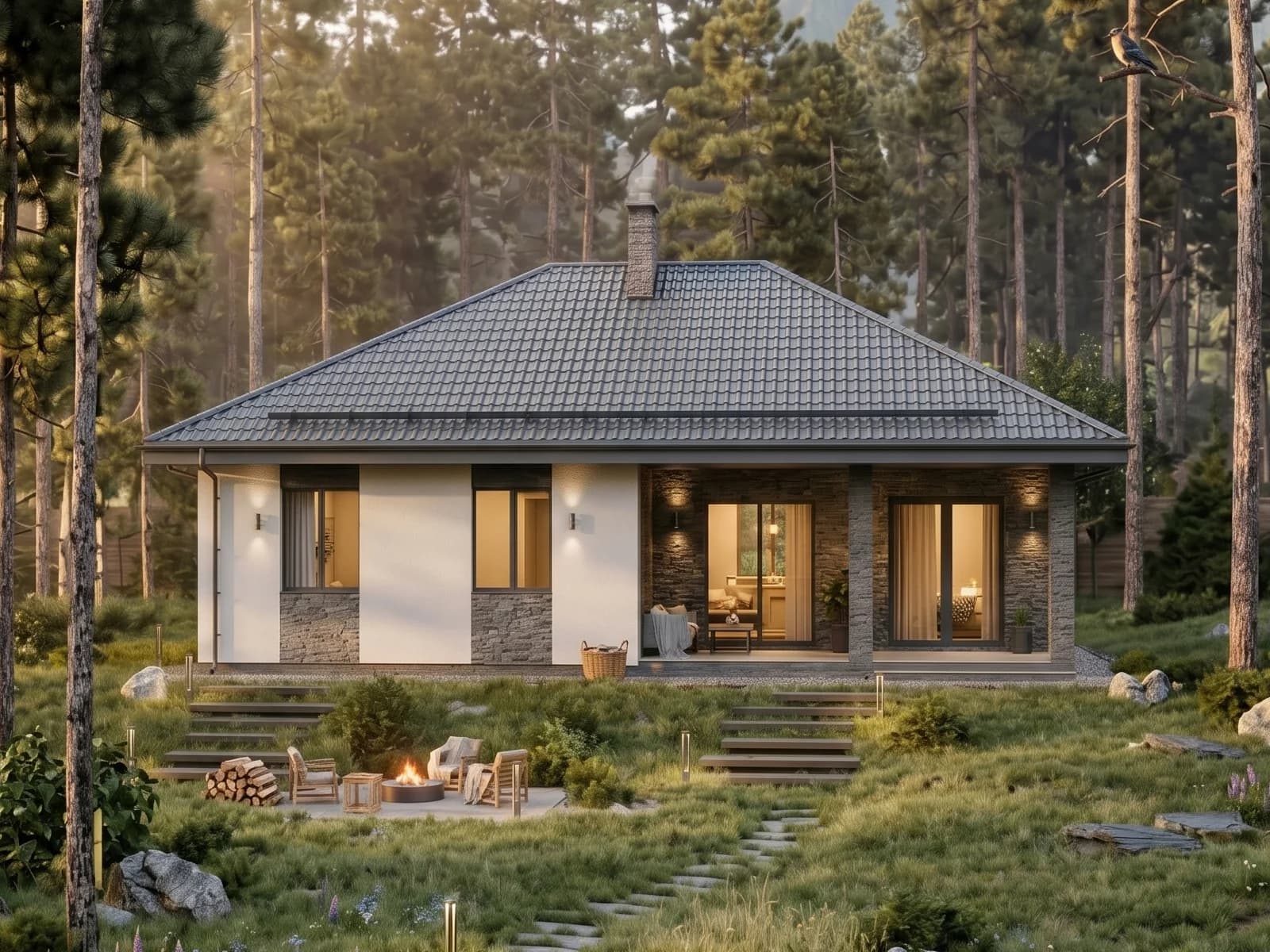 Одноэтажные дома — пример проекта 7